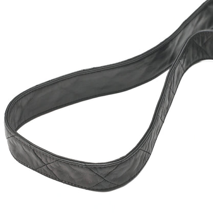 CHANEL Matelasse Chain Shoulder Bag Lambskin Black Cocomark Au Black Gold-Tone Hardware, Pre-Owned