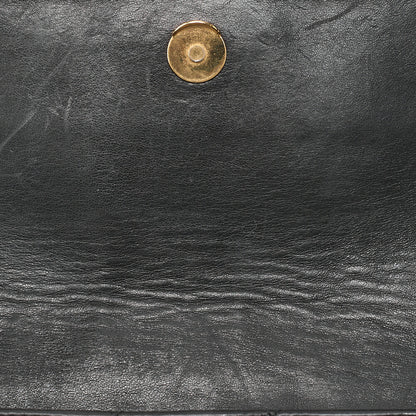 CHANEL Matelasse Chain Shoulder Bag Lambskin Black Cocomark Au Black Gold-Tone Hardware, Pre-Owned