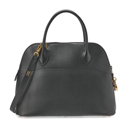 HERMES Boride 31 Handbag Shoulder Bag Gulliver Black Gold-Tone Hardware, Pre-Owned