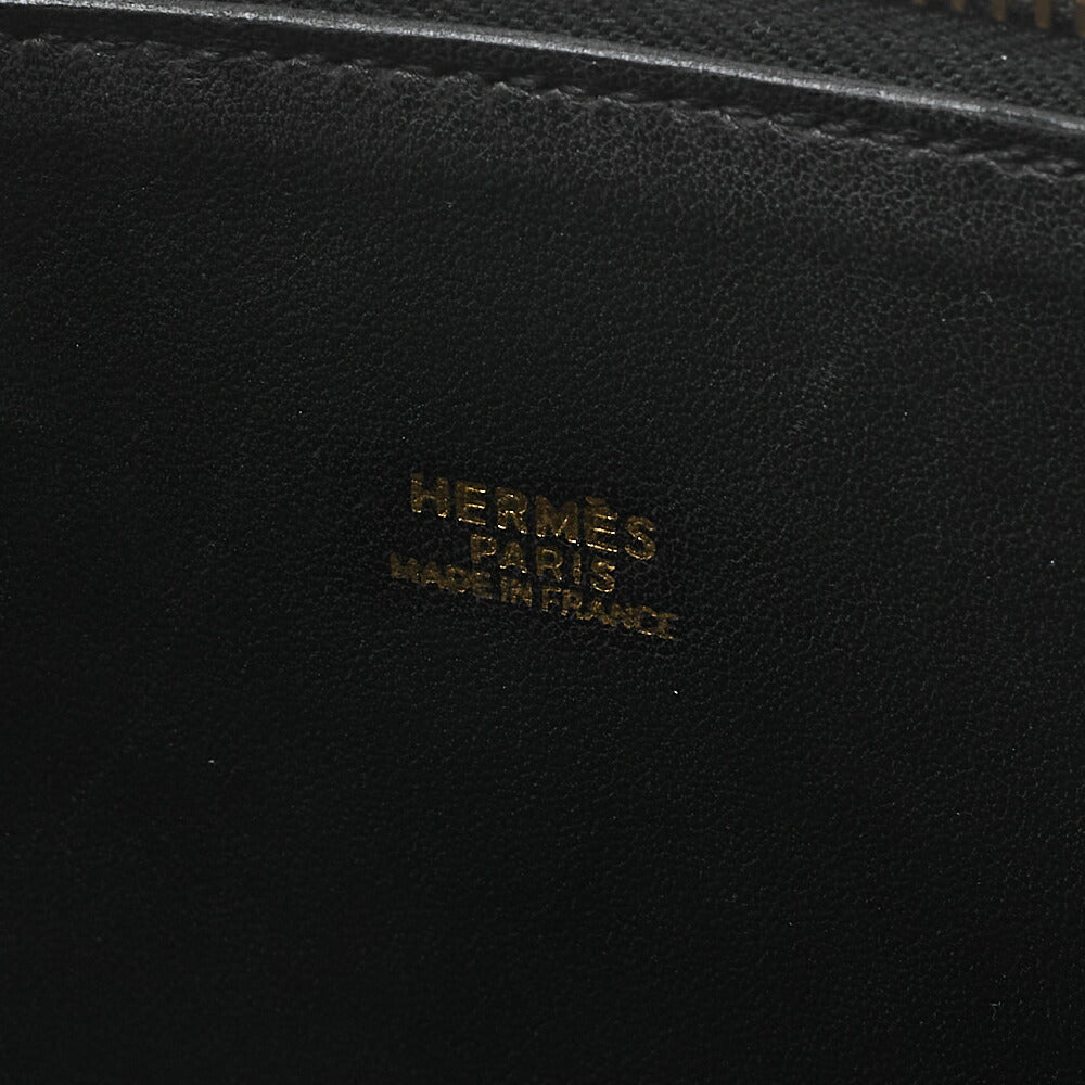 HERMES Boride 31 Handbag Shoulder Bag Gulliver Black Gold-Tone Hardware, Pre-Owned