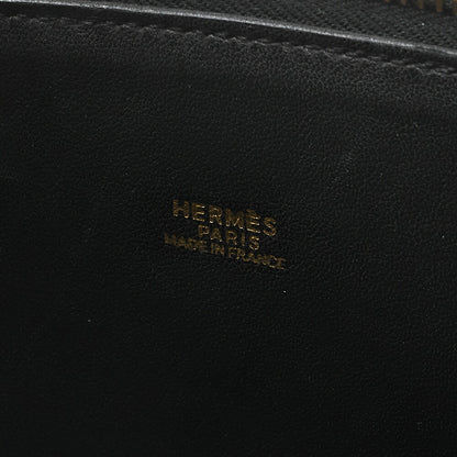 HERMES Boride 31 Handbag Shoulder Bag Gulliver Black Gold-Tone Hardware, Pre-Owned