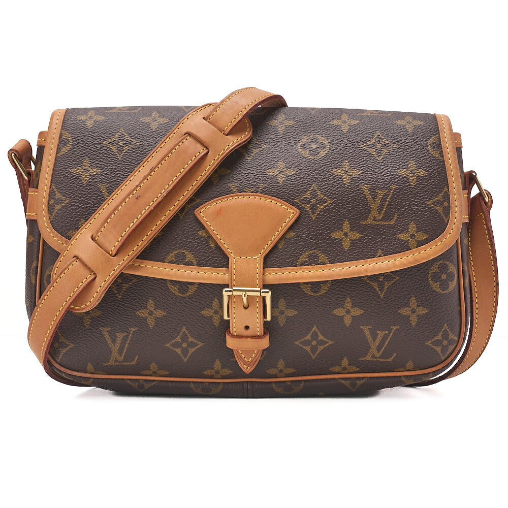 LOUIS VUITTON Monogram Sologne Shoulder Bag Brown Gold-Tone Hardware, Pre-Owned