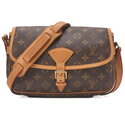 LOUIS VUITTON Monogram Sologne Shoulder Bag Brown Gold-Tone Hardware, Pre-Owned