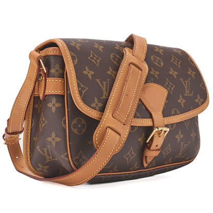 LOUIS VUITTON Monogram Sologne Shoulder Bag Brown Gold-Tone Hardware, Pre-Owned