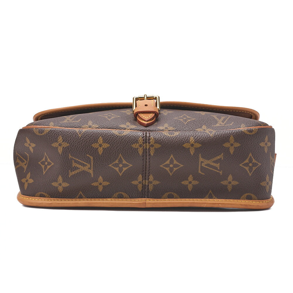 LOUIS VUITTON Monogram Sologne Shoulder Bag Brown Gold-Tone Hardware, Pre-Owned