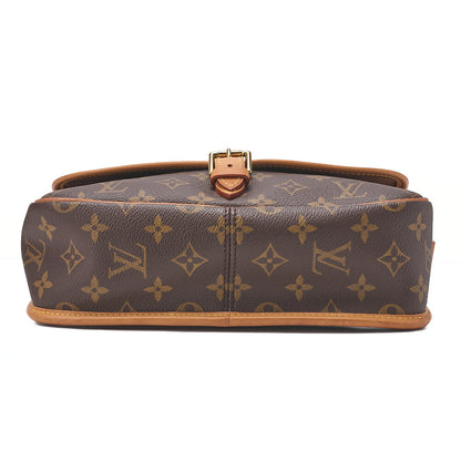 LOUIS VUITTON Monogram Sologne Shoulder Bag Brown Gold-Tone Hardware, Pre-Owned