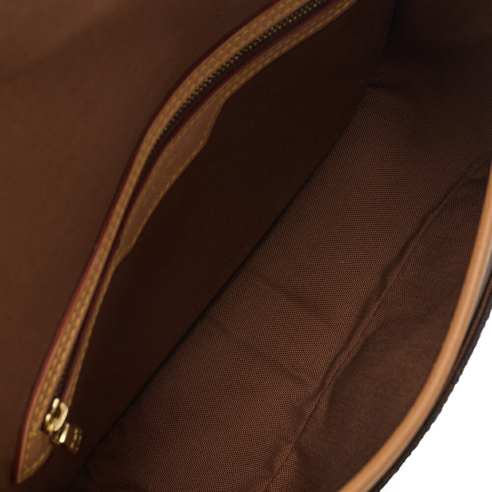 LOUIS VUITTON Monogram Sologne Shoulder Bag Brown Gold-Tone Hardware, Pre-Owned