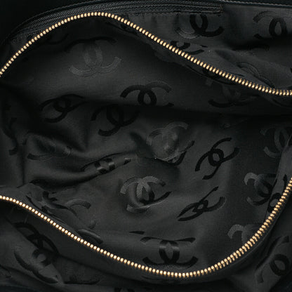 CHANEL Chain Tote Bag Bicolore Cocomark Raffia X Lambskin Cocomark Gold-Tone Hardware, Pre-Owned