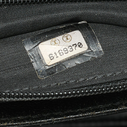 CHANEL Handbag Matelasse Turnlock Kelly Shape Caviar Skin Black Silver-Tone Hardware, Pre-Owned