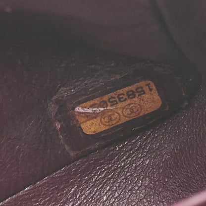 CHANEL Matelasse Turnlock Double Flap 25 Chain Shoulder Bag Caviar Skin Black Silver-Tone Hardware, Pre-Owned