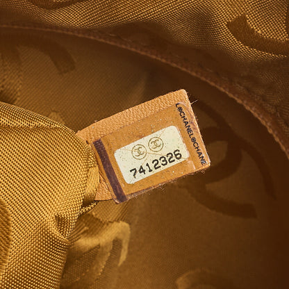 CHANEL Coco Mark with Wood Pattern Charm One Shoulder Bag Caviar Skin Beige Gold-Tone Hardware, Pre-Owned