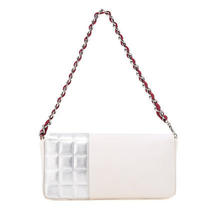 CHANEL One Shoulder Bag Sportline Canvas Bicolor Silver-Tone Hardware, Pre-Owned