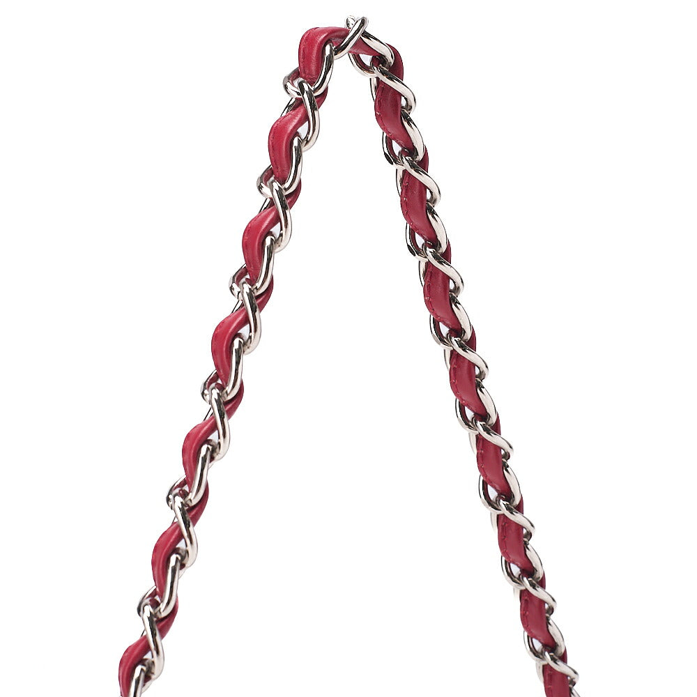 CHANEL One Shoulder Bag Sportline Canvas Bicolor Silver-Tone Hardware, Pre-Owned