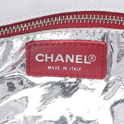 CHANEL One Shoulder Bag Sportline Canvas Bicolor Silver-Tone Hardware, Pre-Owned