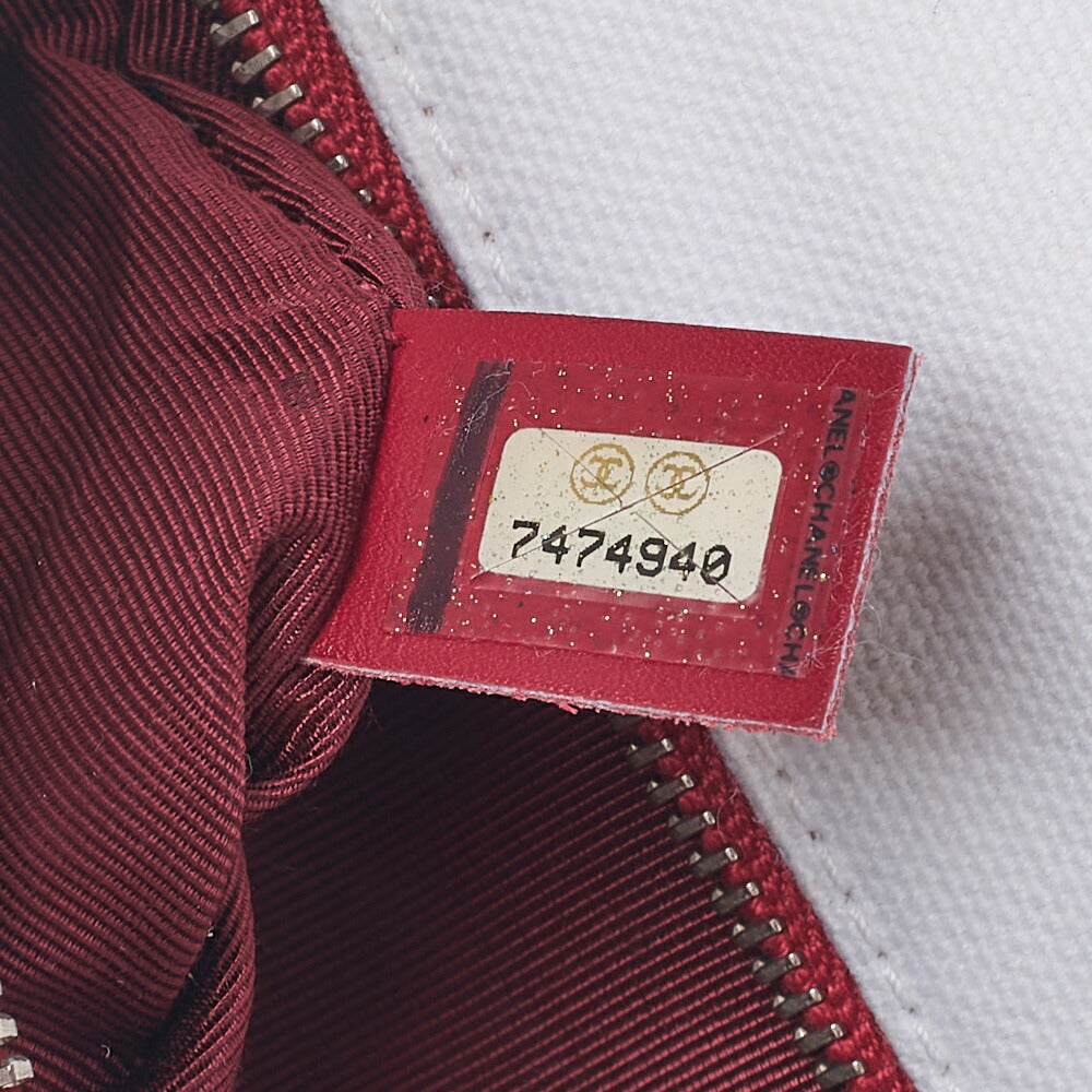 CHANEL One Shoulder Bag Sportline Canvas Bicolor Silver-Tone Hardware, Pre-Owned