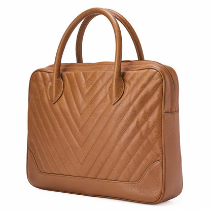 CHANEL V-Stitch Circle Coco Charm Handbag Caviar Skin Beige Gold-Tone Hardware, Pre-Owned