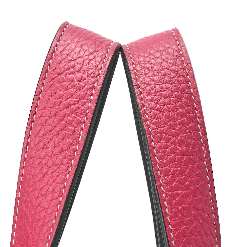 HERMES Picotin Lock MM Handbag Tryon Cl?mence Brunuit x Framboise Silver-Tone Hardware, Pre-Owned