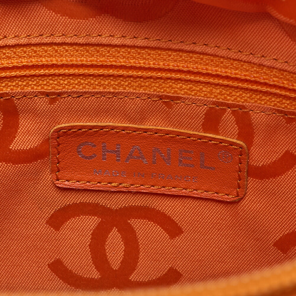 CHANEL Cambon Line Matelasse Calfskin x  Python White Tote Bag Silver-Tone Hardware, Pre-Owned