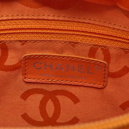 CHANEL Cambon Line Matelasse Calfskin x  Python White Tote Bag Silver-Tone Hardware, Pre-Owned