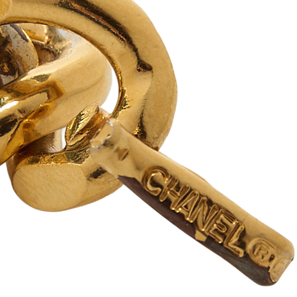 CHANEL Cocomark Chain Belt GP x Leather Black x Gold Gold-Tone Hardware, Pre-Owned