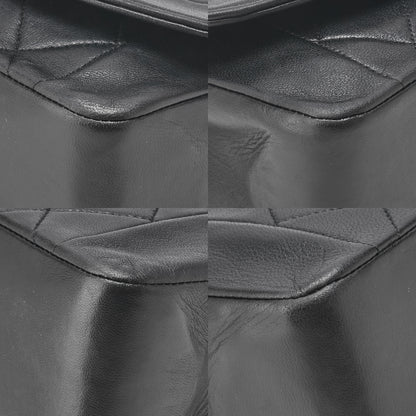 CHANEL Matlasse Diana Flap 22cm Chain Shoulder Lambskin Black Gold-Tone Hardware, Pre-Owned