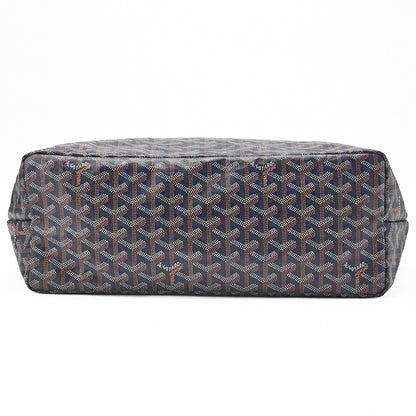 GOYARD [Goyard] Saint-Louis PM Tote Bag Coated Canvas Navy Silver-Tone Hardware, Pre-Owned