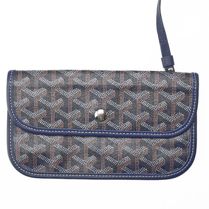 GOYARD [Goyard] Saint-Louis PM Tote Bag Coated Canvas Navy Silver-Tone Hardware, Pre-Owned