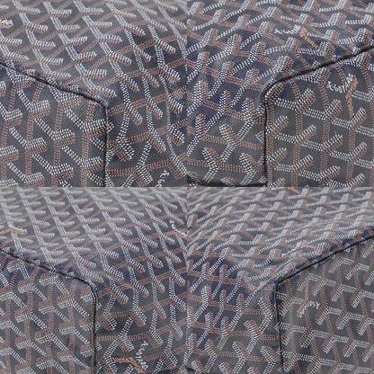 GOYARD [Goyard] Saint-Louis PM Tote Bag Coated Canvas Navy Silver-Tone Hardware, Pre-Owned