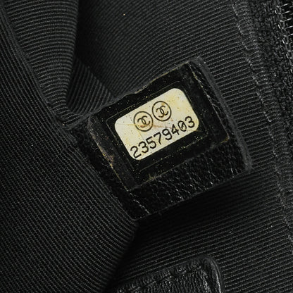 CHANEL Che Shoulder Bag Matelasse Single Flap Turnlock Black x Bicolor Silver-Tone Hardware, Pre-Owned