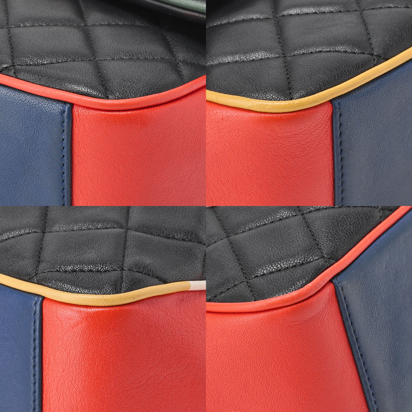 CHANEL Che Shoulder Bag Matelasse Single Flap Turnlock Black x Bicolor Silver-Tone Hardware, Pre-Owned