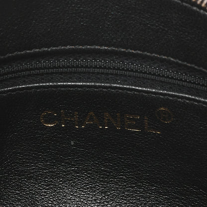 CHANEL チェーンショルダーバッグ マトラッセ ココマーク ラムスキン ボールチャーム 黒 ゴールド金具 中古