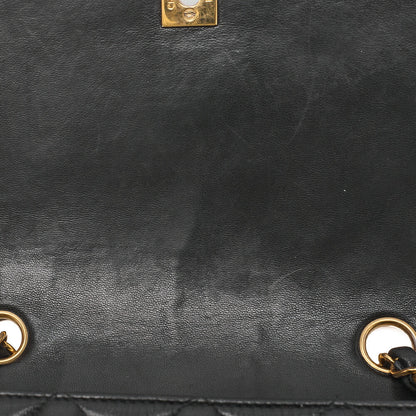 CHANEL Matelasse Diana Flap 25cm Chain Shoulder Lambskin Black Gold-Tone Hardware, Pre-Owned
