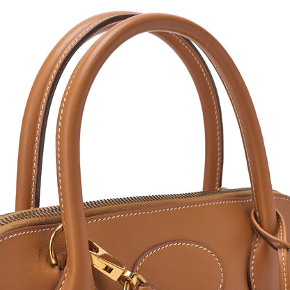 HERMES Boride 31 Handbag Shoulder Bag Chamonix Natural Gold-Tone Hardware, Pre-Owned