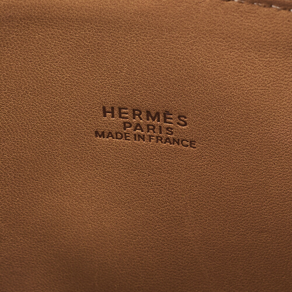 HERMES Boride 31 Handbag Shoulder Bag Chamonix Natural Gold-Tone Hardware, Pre-Owned