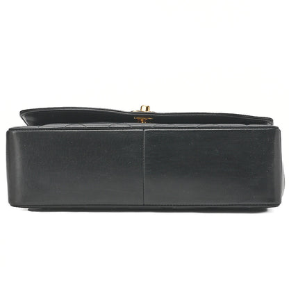 CHANEL Shoulder Bag Matelasse Lambskin Diana 24cm Flap Chain Shoulder Black Gold-Tone Hardware, Pre-Owned