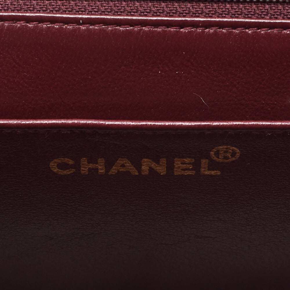 CHANEL Shoulder Bag Matelasse Lambskin Diana 24cm Flap Chain Shoulder Black Gold-Tone Hardware, Pre-Owned