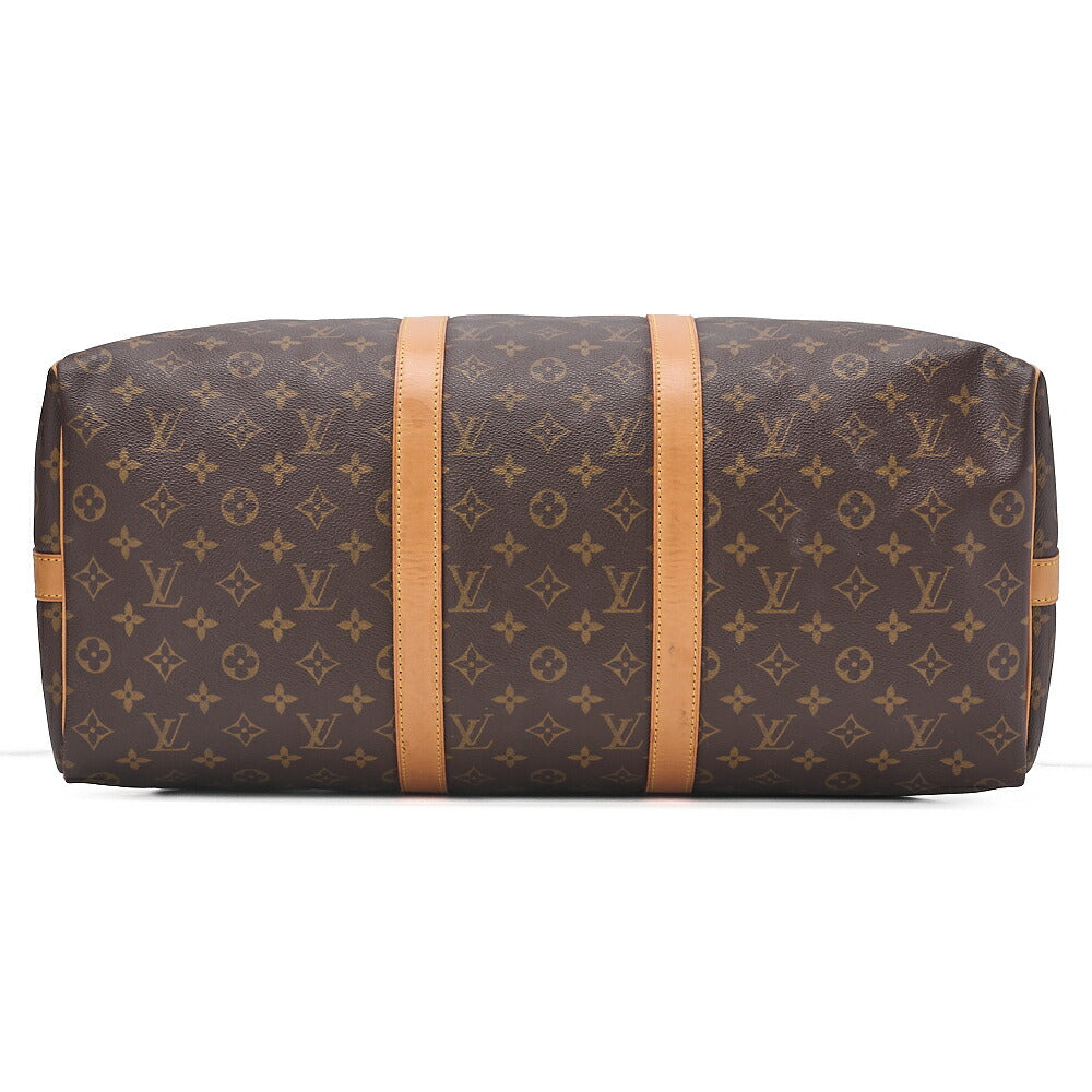 LOUIS VUITTON Louis Vuitton Monogram Keepol Handbag 50 Boston Bag M41416 Brown Gold-Tone Hardware, Pre-Owned