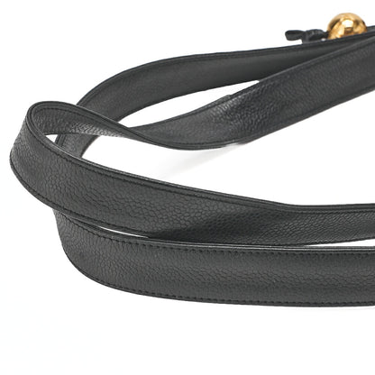 CHANEL Shoulder Bag Tote Bag Caviar Skin Matelasse Ball Charm Black  Gold-Tone Hardware, Pre-Owned