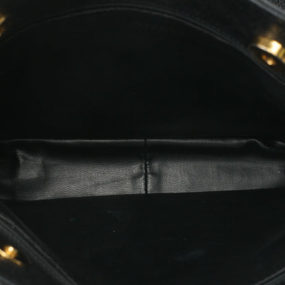 CHANEL Shoulder Bag Tote Bag Caviar Skin Matelasse Ball Charm Black  Gold-Tone Hardware, Pre-Owned