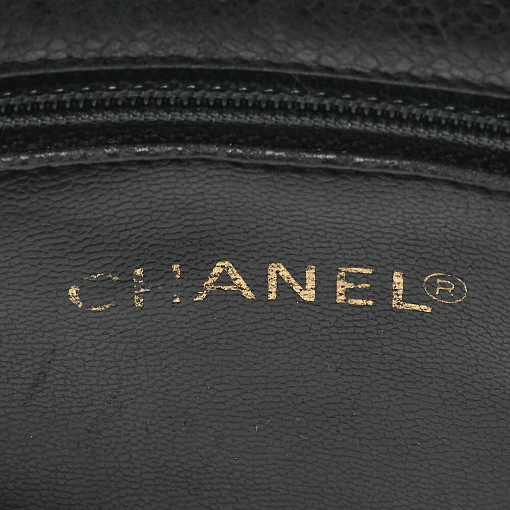 CHANEL Shoulder Bag Tote Bag Caviar Skin Matelasse Ball Charm Black  Gold-Tone Hardware, Pre-Owned