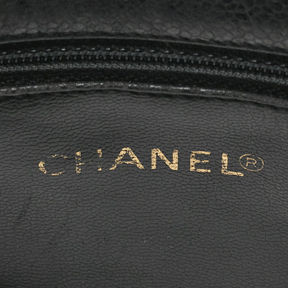 CHANEL Shoulder Bag Tote Bag Caviar Skin Matelasse Ball Charm Black  Gold-Tone Hardware, Pre-Owned