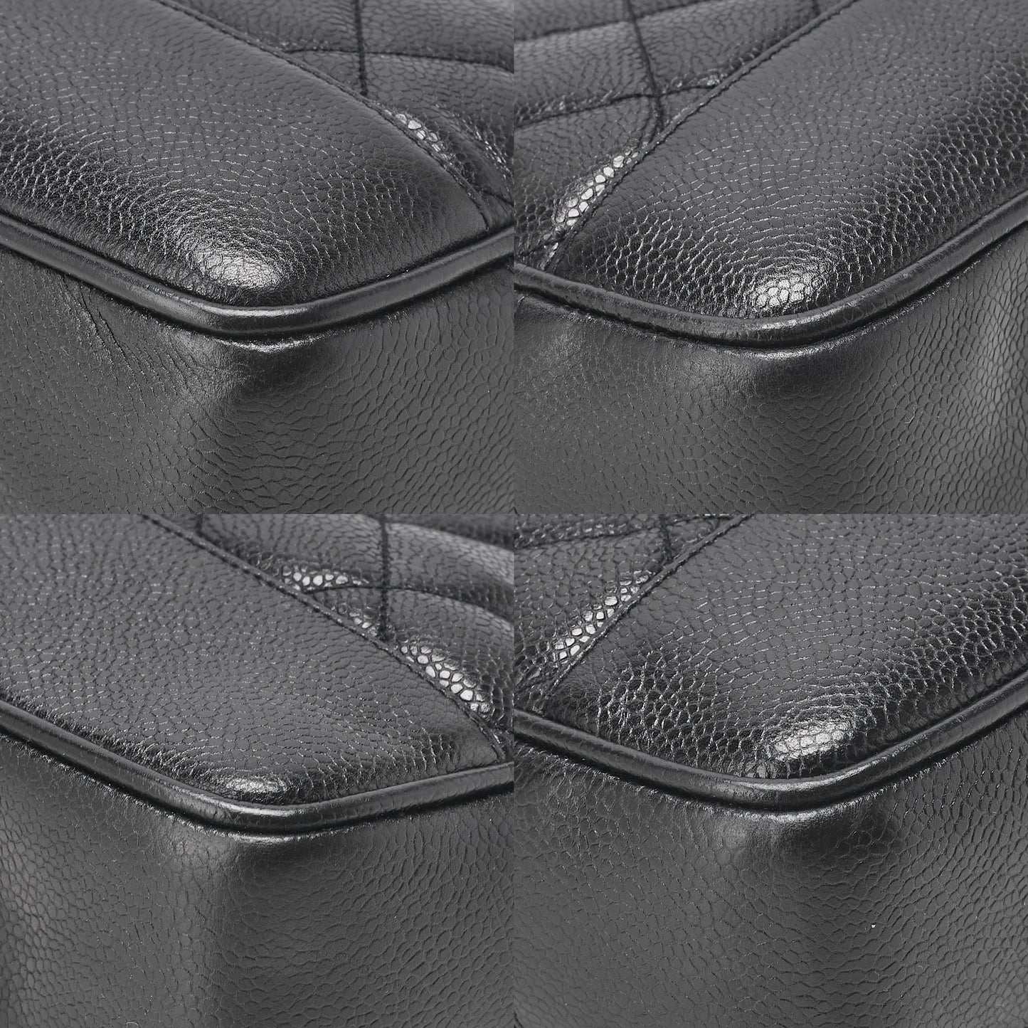 CHANEL Shoulder Bag Tote Bag Caviar Skin Matelasse Ball Charm Black  Gold-Tone Hardware, Pre-Owned