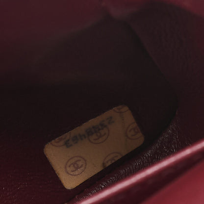 CHANEL Chain Shoulder Bag Matelasse Double Flap 23cm Lambskin Black Gold-Tone Hardware, Pre-Owned