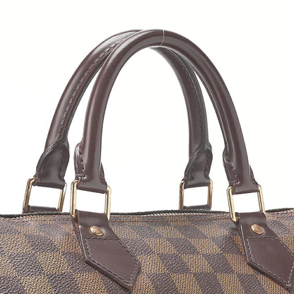 LOUIS VUITTON Louis Vuitton Damier Speedy 30 Handbag N41531 Brown Gold-Tone Hardware, Pre-Owned
