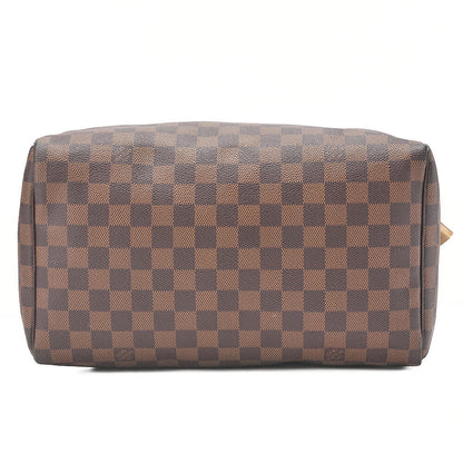 LOUIS VUITTON Louis Vuitton Damier Speedy 30 Handbag N41531 Brown Gold-Tone Hardware, Pre-Owned