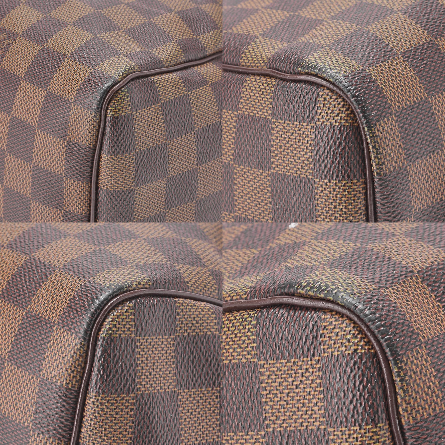 LOUIS VUITTON Louis Vuitton Damier Speedy 30 Handbag N41531 Brown Gold-Tone Hardware, Pre-Owned