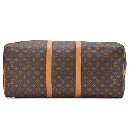 LOUIS VUITTON Louis Vuitton Monogram Keepol Handbaag 55 Boston Bag M12634 Brown Gold-Tone Hardware, Pre-Owned