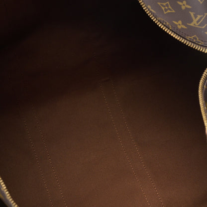 LOUIS VUITTON Louis Vuitton Monogram Keepol Handbaag 55 Boston Bag M12634 Brown Gold-Tone Hardware, Pre-Owned