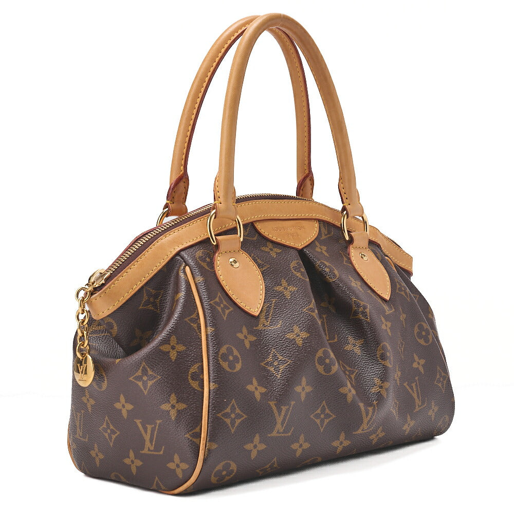 LOUIS VUITTON Louis Vuitton Monogram Tivoli PM Handbag Brown M40143 Gold-Tone Hardware, Pre-Owned