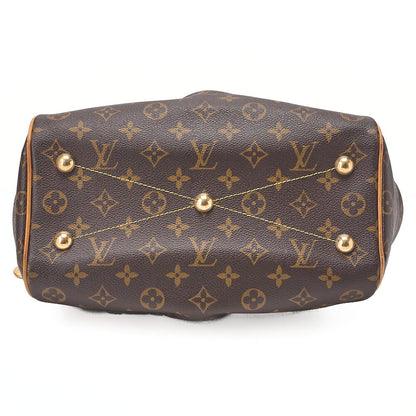 LOUIS VUITTON Louis Vuitton Monogram Tivoli PM Handbag Brown M40143 Gold-Tone Hardware, Pre-Owned